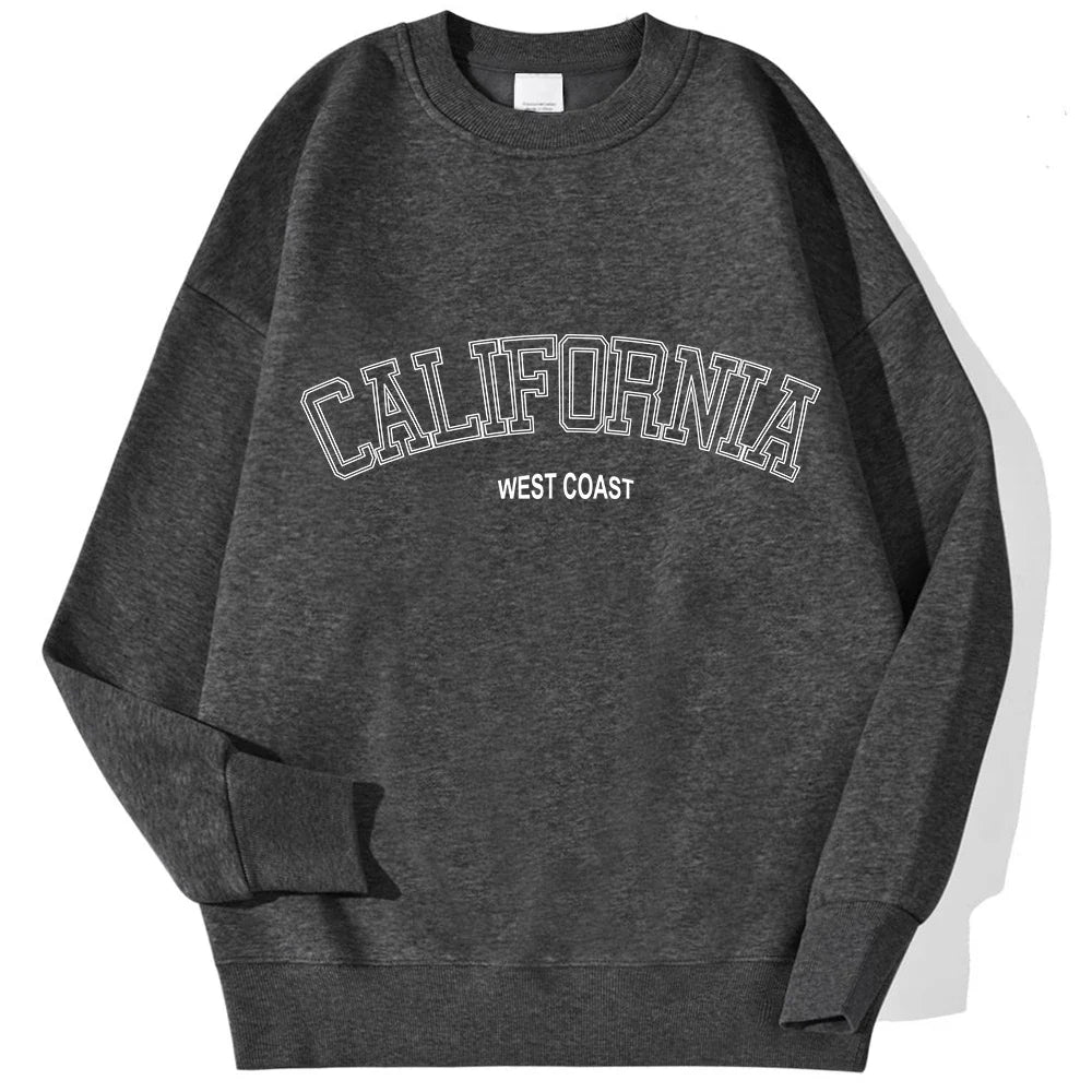 Gabriela | Damen Trendy Sweatshirt mit California West Coast Print