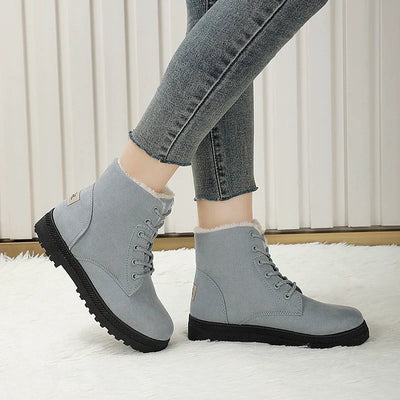 Mocarra | Rutschfeste Stiefel mit Fleecefutter und Schnürsenkeln