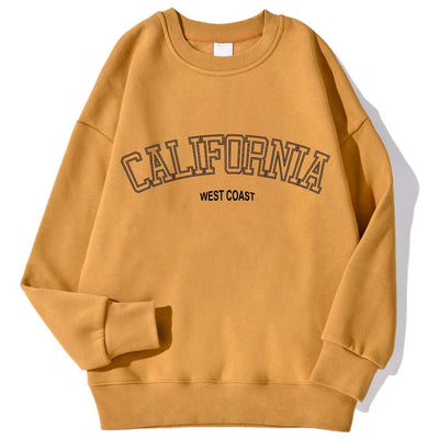 Gabriela | Damen Trendy Sweatshirt mit California West Coast Print