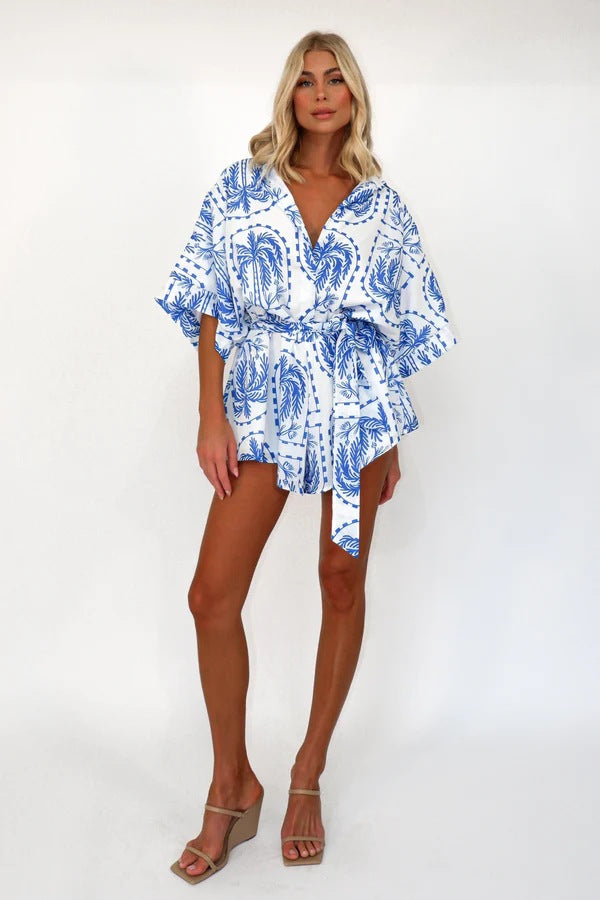 MARITES - Schicker Strand-Print-Overall