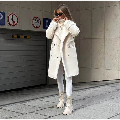 Mocarra | Winddichte Teddyjacke aus Wildleder