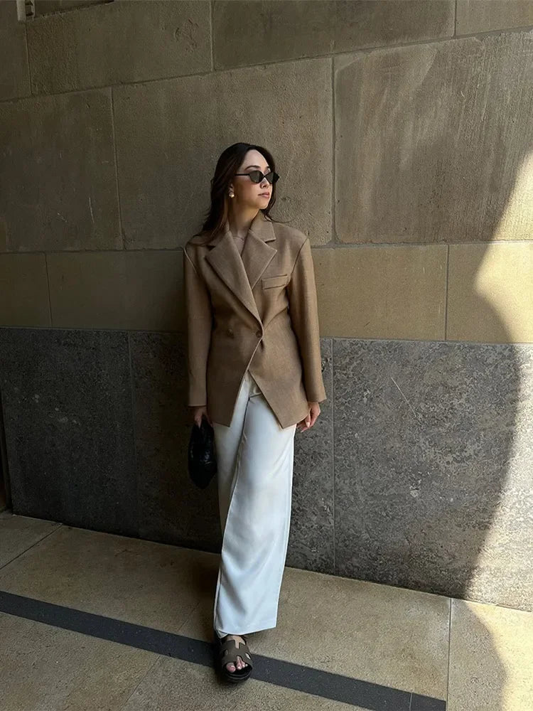 Zahara | Damenmode Langarm-Blazer mit Reverskragen