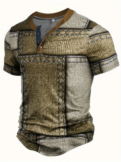 Felix – Stilvolles Hemd mit Patchwork-Print