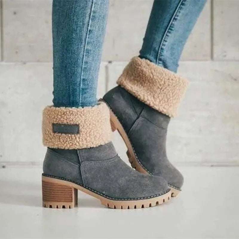 Mocarra | Damen Wasserdichte Leder Stiefeletten