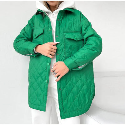 Amal | Klassische Steppjacke mit Druckknöpfen für Damen