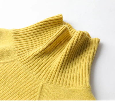 Mocarra | Rollkragenpullover aus Kaschmir mit Waffelmuster