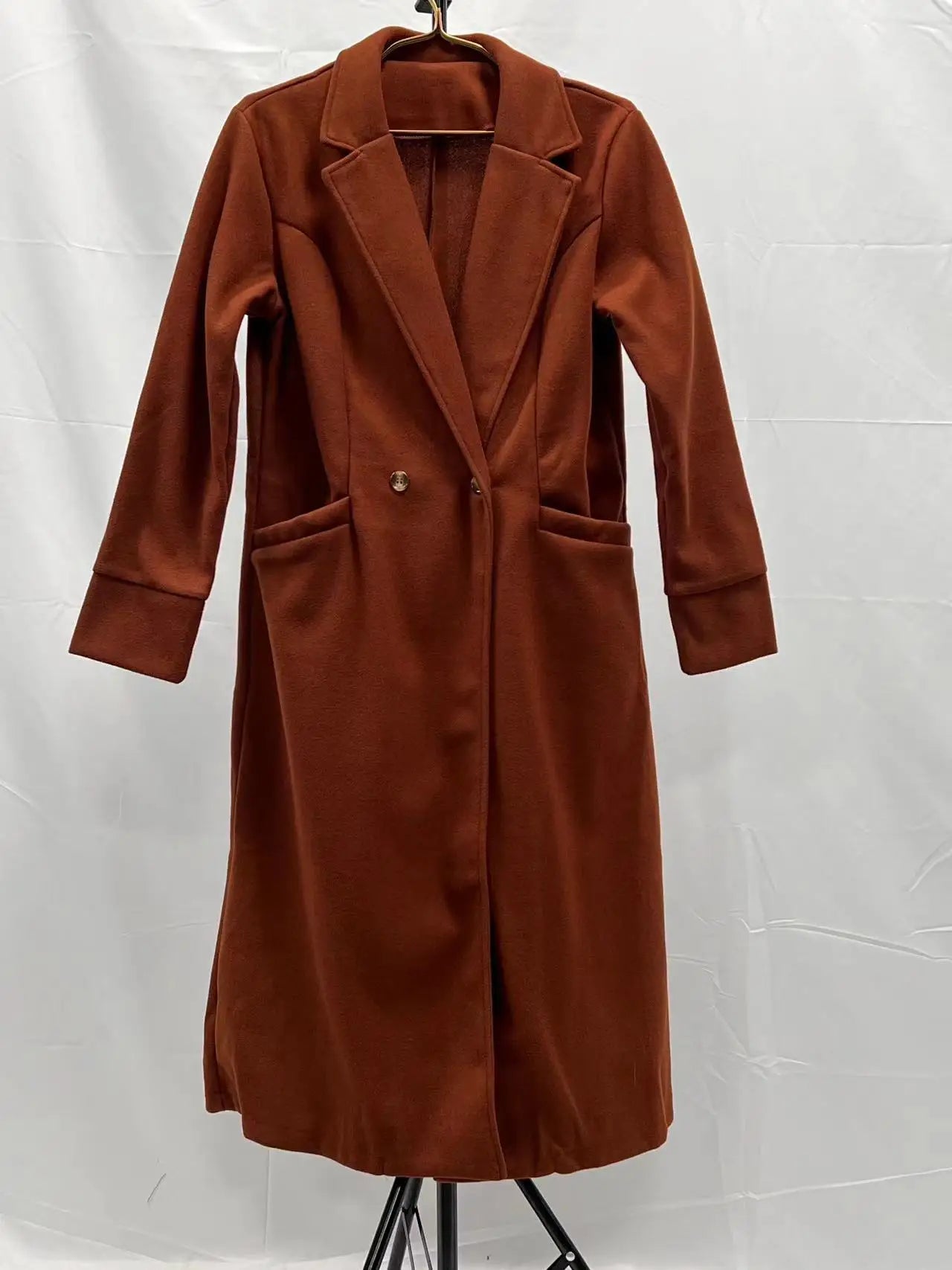Luna | Langer mantel modisch für elegante damen