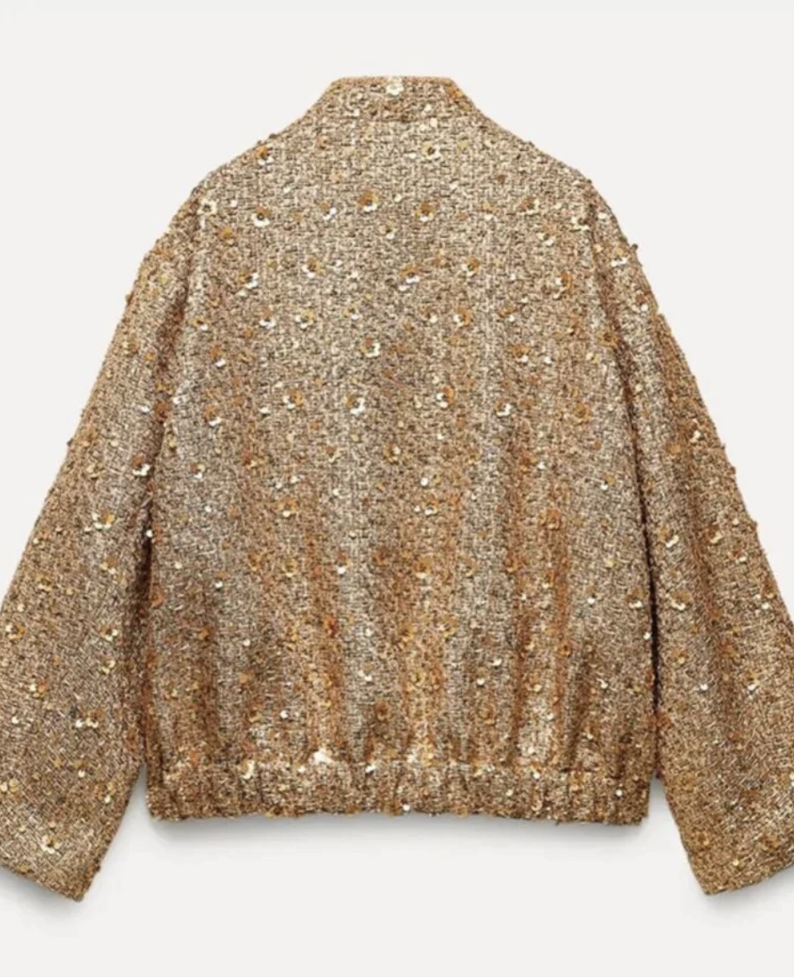 Mocarra | Glitzer-Pailletten-Blazer