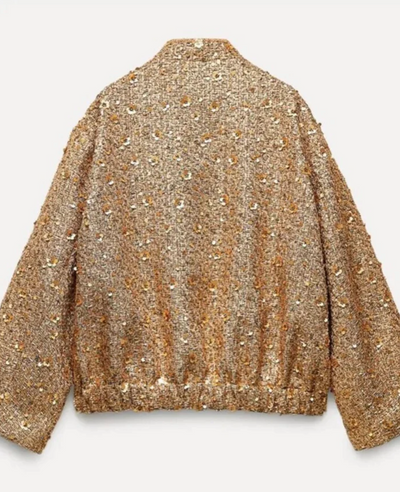 Mocarra | Glitzer-Pailletten-Blazer