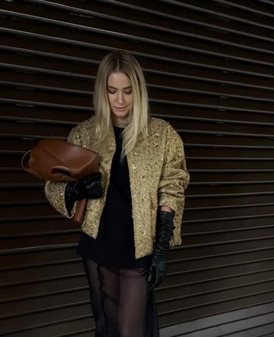 Mocarra | Glitzer-Pailletten-Blazer