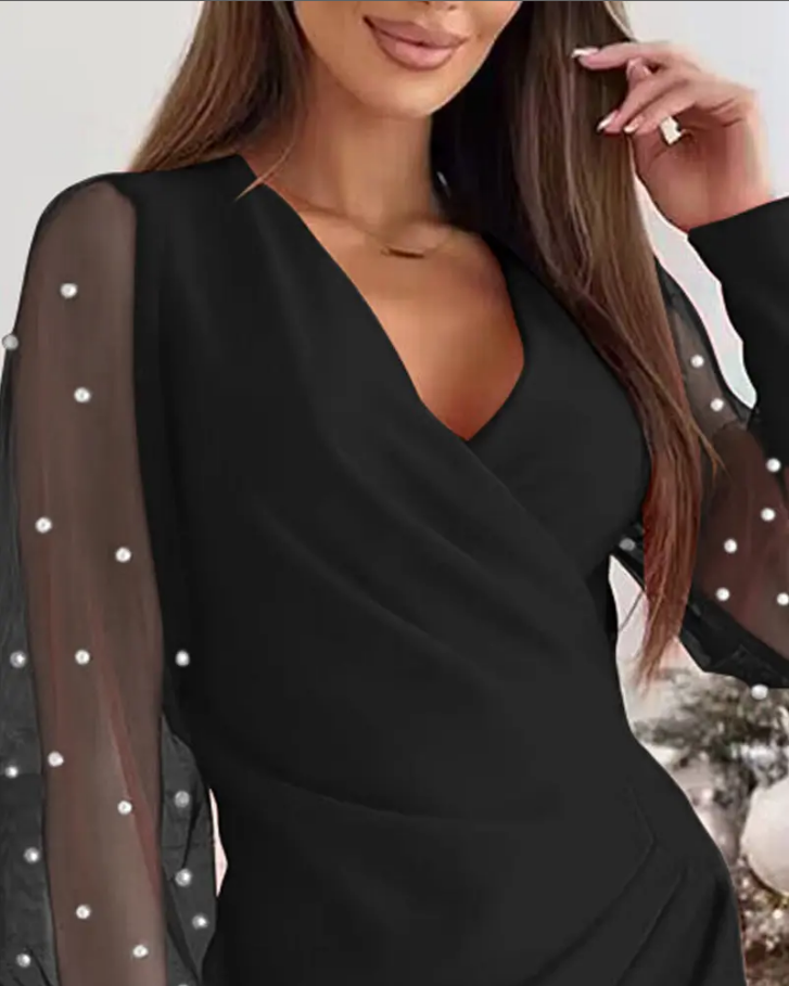 Mocarra | Perlenbesetztes Partykleid