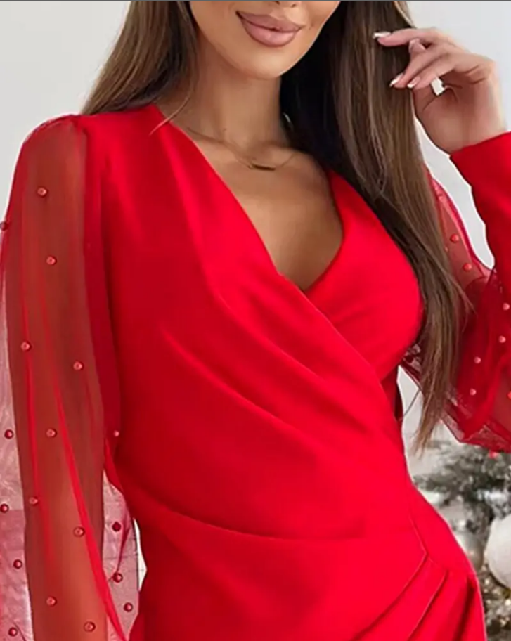 Mocarra | Perlenbesetztes Partykleid