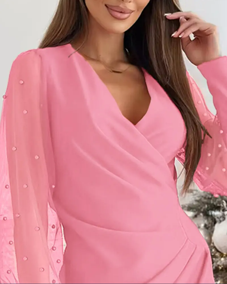 Mocarra | Perlenbesetztes Partykleid