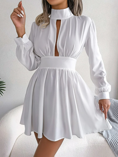 Mocarra | Mini-Kleid mit Rollkragen und A-Linie