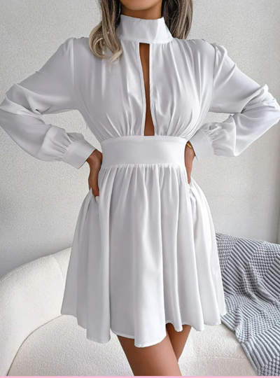 Mocarra | Mini-Kleid mit Rollkragen und A-Linie
