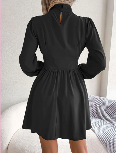 Mocarra | Mini-Kleid mit Rollkragen und A-Linie