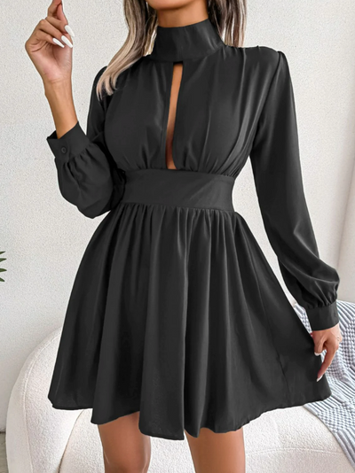 Mocarra | Mini-Kleid mit Rollkragen und A-Linie