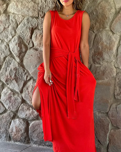 Mocarra | Ärmelloses Dehnbares Kleid