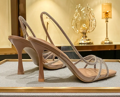 Mocarra | Mode Strass Sommer High Heels
