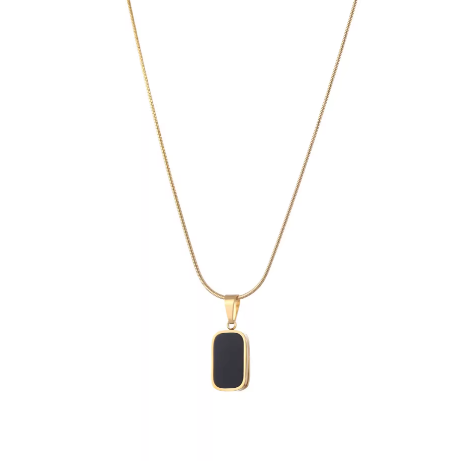 HALSKETTE | GOLD ONYX