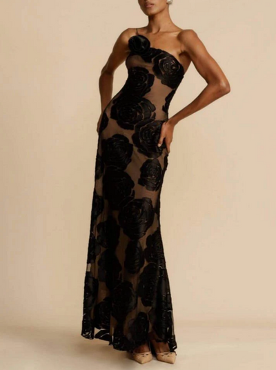 Mocarra | Gebranntes Blumenspitzenkleid