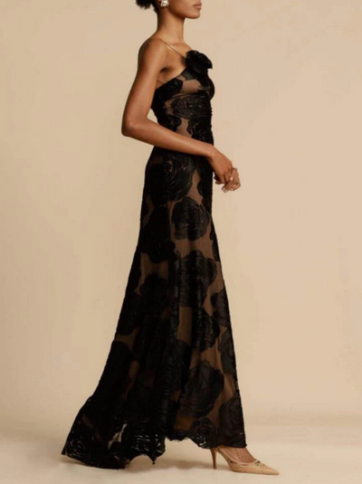 Mocarra | Gebranntes Blumenspitzenkleid
