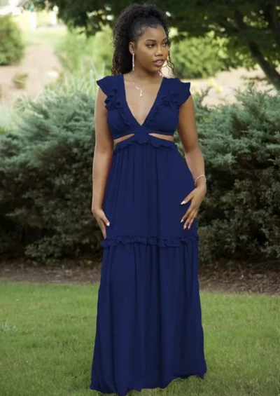 Mocarra | Glamouröses Sommerkleid in V-Form