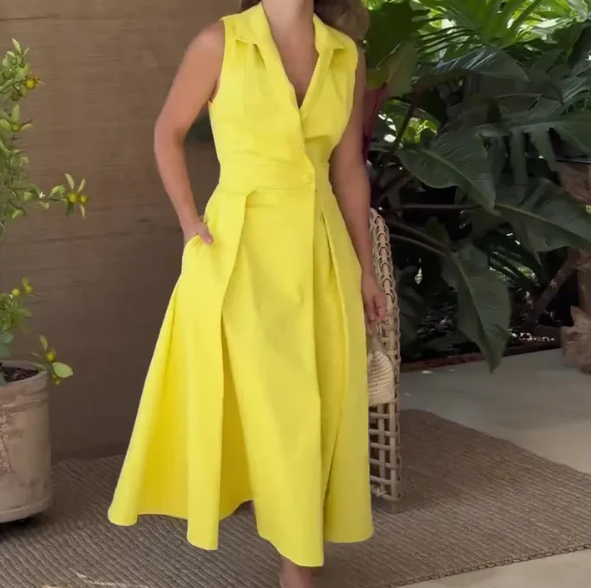 Mocarra | Raffiniertes ärmelloses Sommerkleid