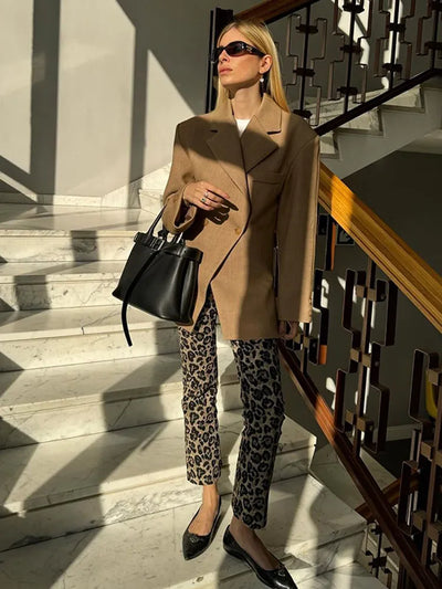 Zahara | Damenmode Langarm-Blazer mit Reverskragen