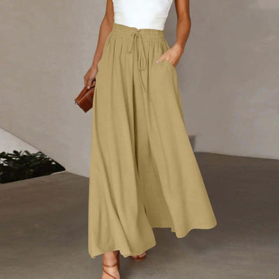 Mocarra | Weite Hosen mit Hoher elastischer Taille