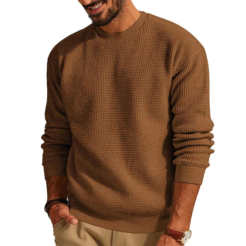 Kenji | Waffelstrick-pullover für herren