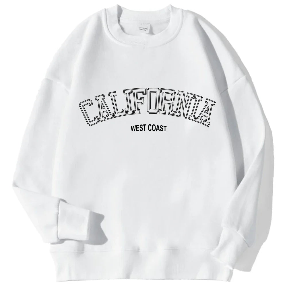Gabriela | Damen Trendy Sweatshirt mit California West Coast Print