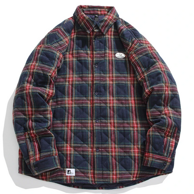 Mocarra | Vintage gesteppte Holzfällerjacke aus Baumwolle