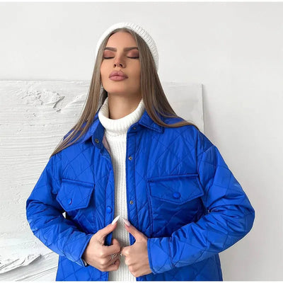 Amal | Klassische Steppjacke mit Druckknöpfen für Damen