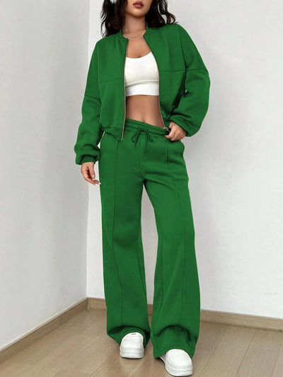 Angeline | Damen Kapuzenpullover mit Reißverschluss Uni-Farbe Neu