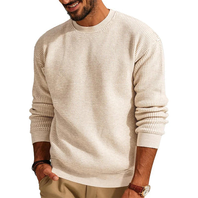 Kenji | Waffelstrick-pullover für herren