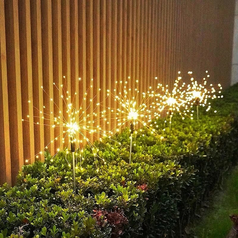 Wasserdichte Solar Feuerwerk Lampe | 1+1 Gratis 【Letzter Tag Rabatt】