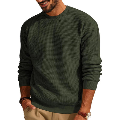 Kenji | Waffelstrick-pullover für herren