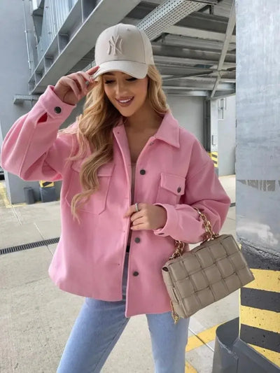 Mirana | Modische winterjacke aus baumwolle für damen chic