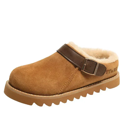 Imara | Elegante Wildleder-Clogs mit Plüschfutter