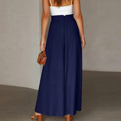 Mocarra | Weite Hosen mit Hoher elastischer Taille
