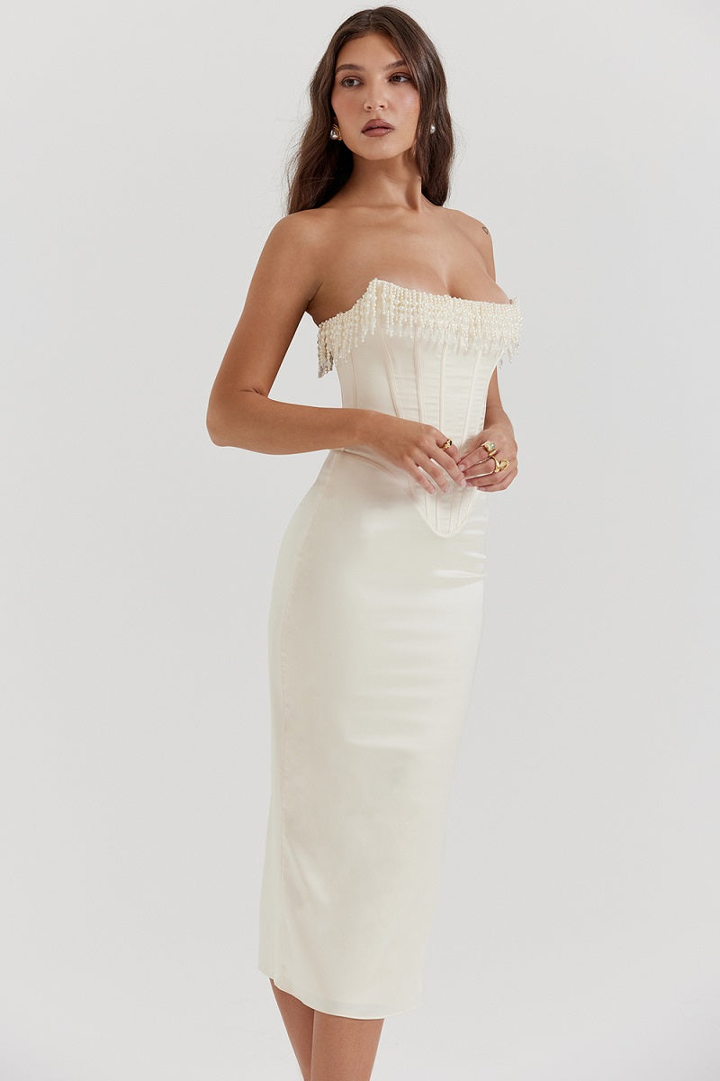 Mocarra | Schickes Trägerloses Korsettkleid