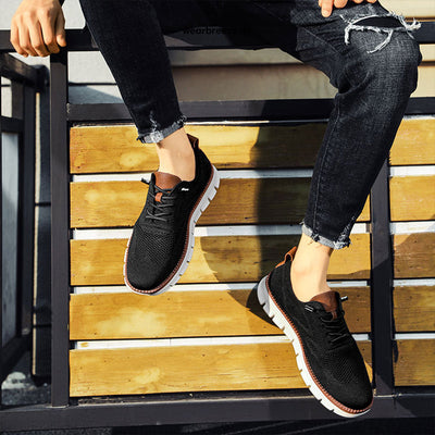 Sneakers zum Hineinschlüpfen – bequem – nahtlos – Sneakers aus Mesh – Herrenschuhe