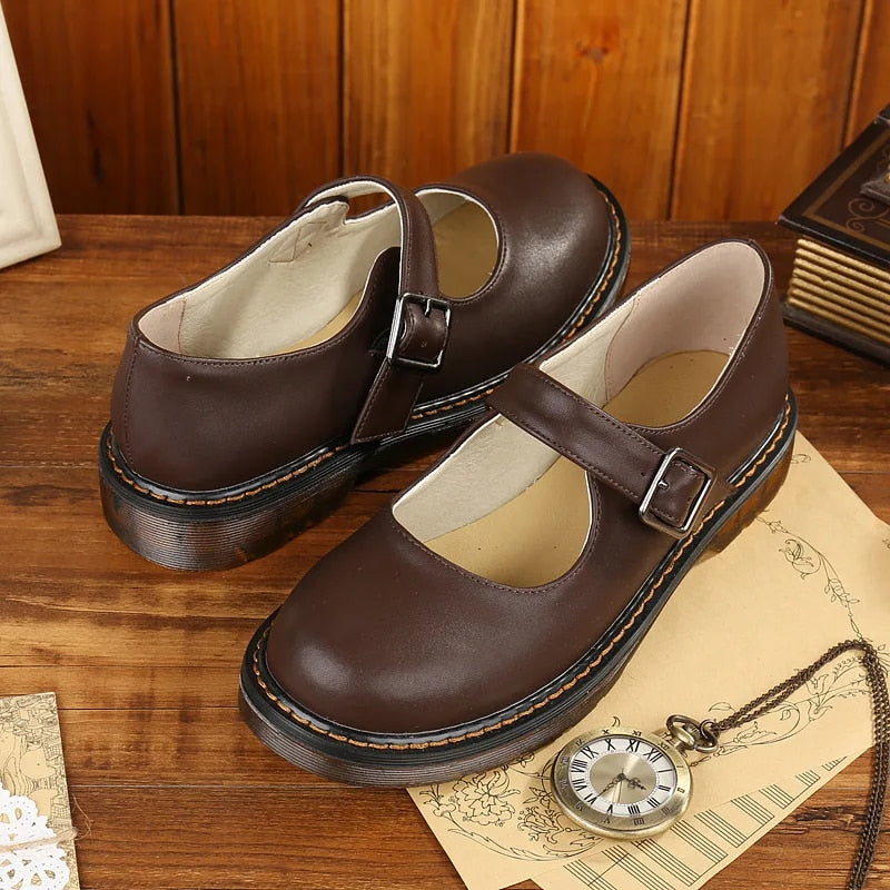 Mocarra | Alte Mode Schnalle Riemen Schuhe