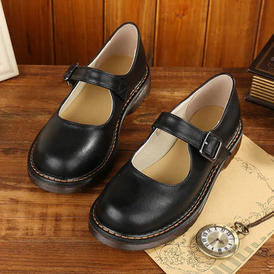 Mocarra | Alte Mode Schnalle Riemen Schuhe