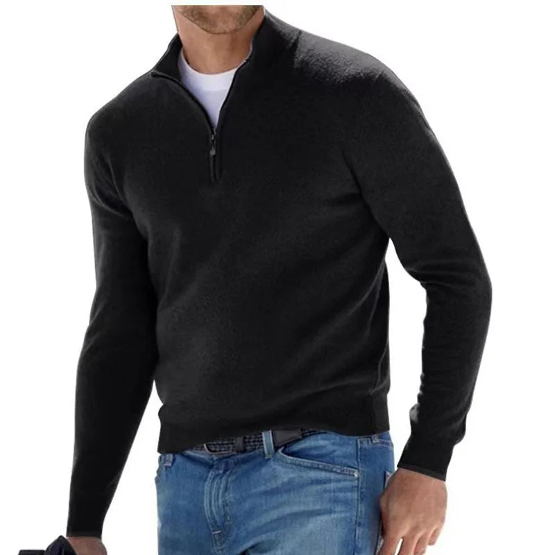 Mocarra | Pullover mit halbem Reißverschluss für Männer