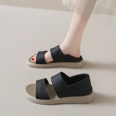 Mocarra | Neue Ledersandalen mit Dicker Sohle