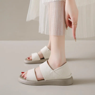 Mocarra | Neue Ledersandalen mit Dicker Sohle