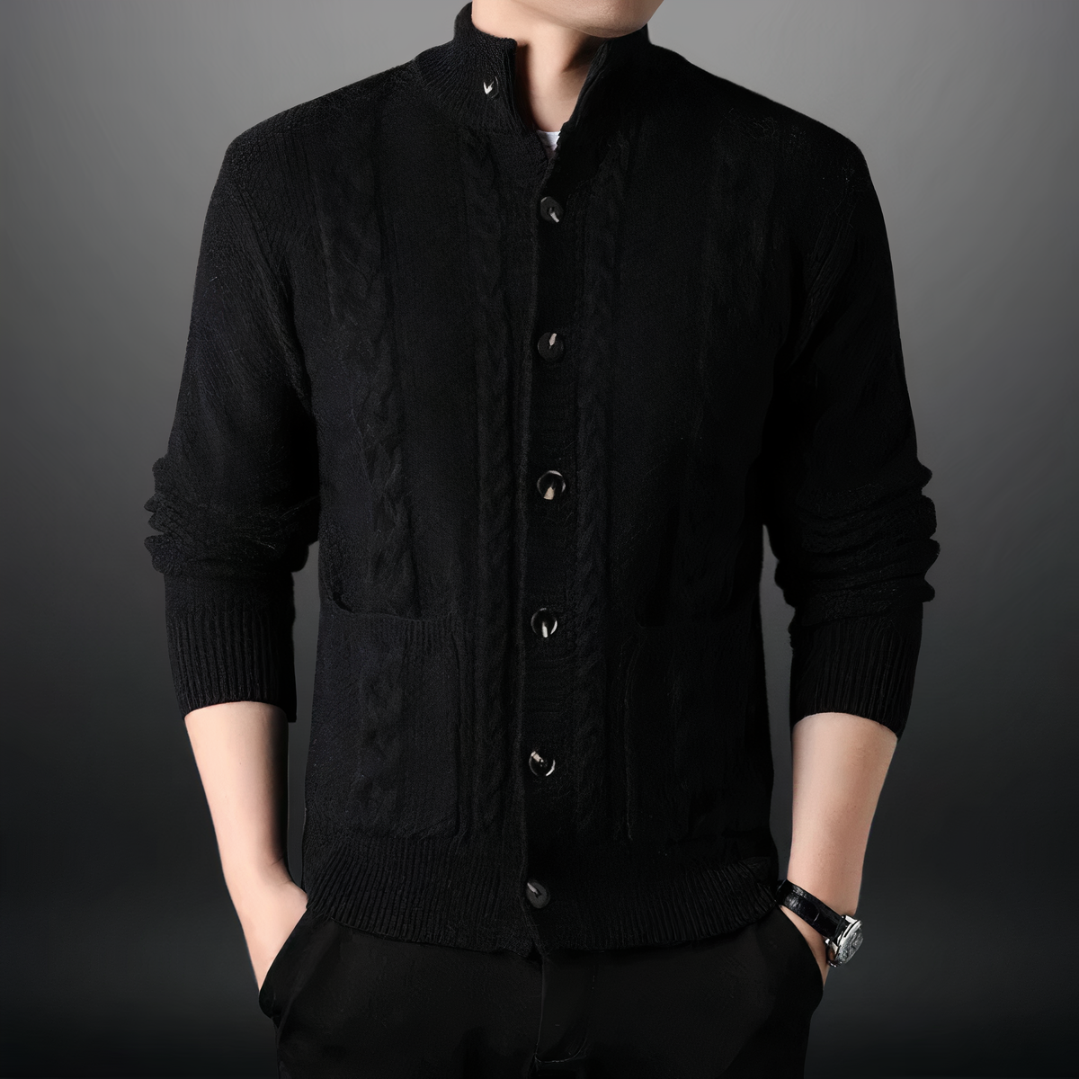 Darius - Modischer Strickcardigan für Männer