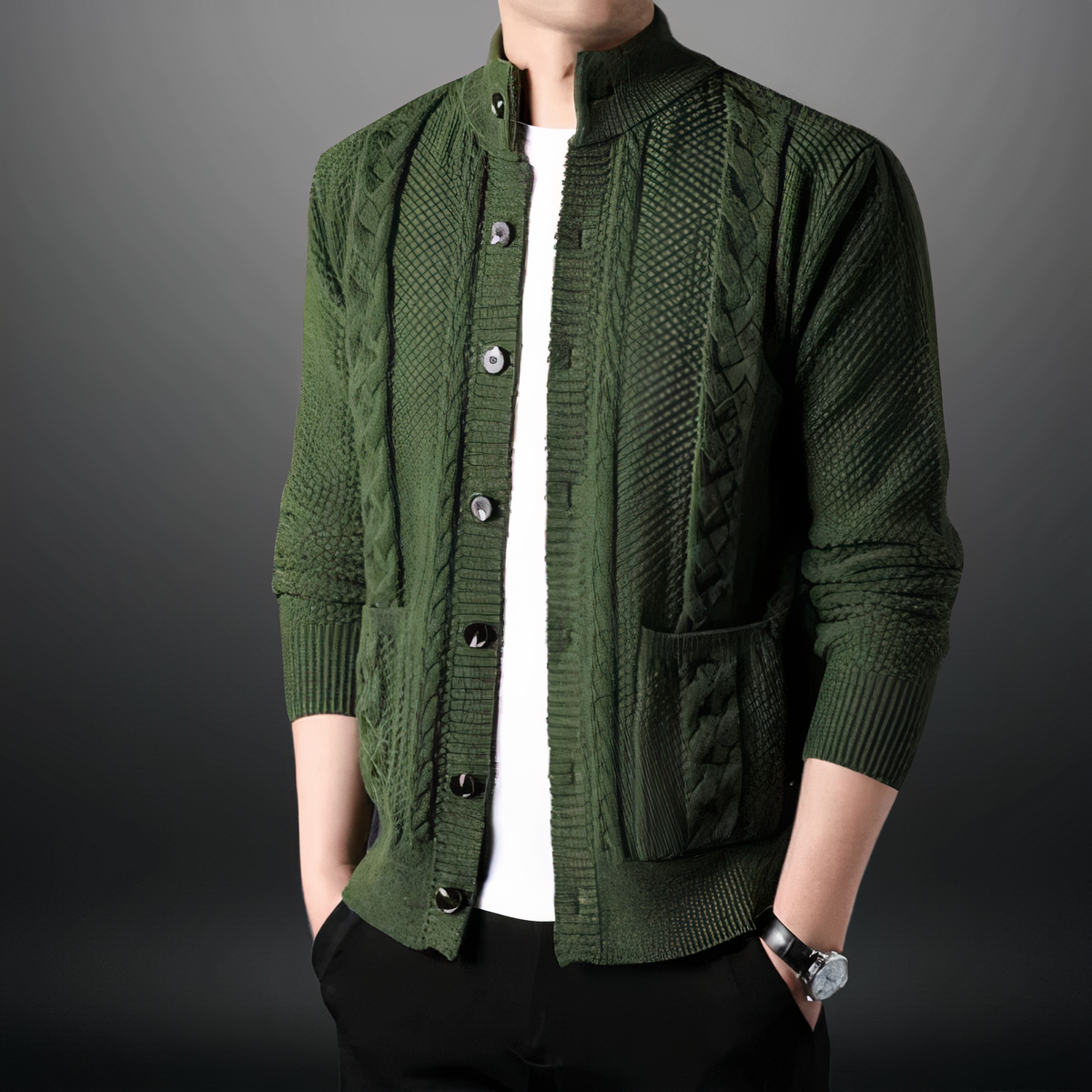 Darius - Modischer Strickcardigan für Männer
